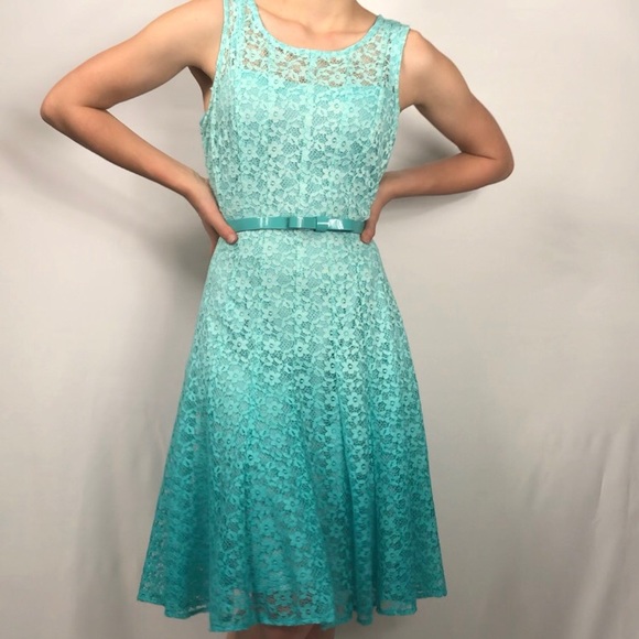 Leslie Fay Lace Ombre Dress - Picture 2 of 8